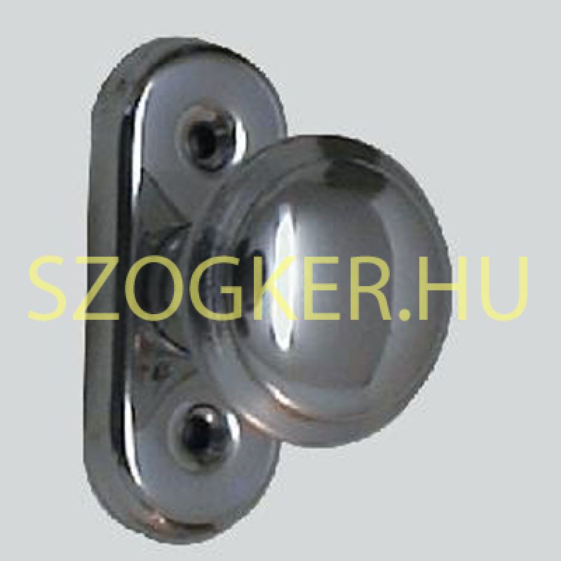 JÁTSZÓGOMB CSILLOGÓ KRÓM VIOLA FORGATHATÓ OVÁL ROZETTÁVAL MAGYAR 200180 AJTÓVASALAT