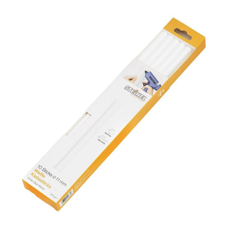 STEINEL 006808 RAGASZTÓRÚD PISZTOLYBA 10DB/CS D11*25cm FEHÉR UNIV. 250GR STEINEL 006808 RAGASZTÓRÚD PISZTOLYBA 10DB/CS D11*25cm FEHÉR UNIV. 250GR
