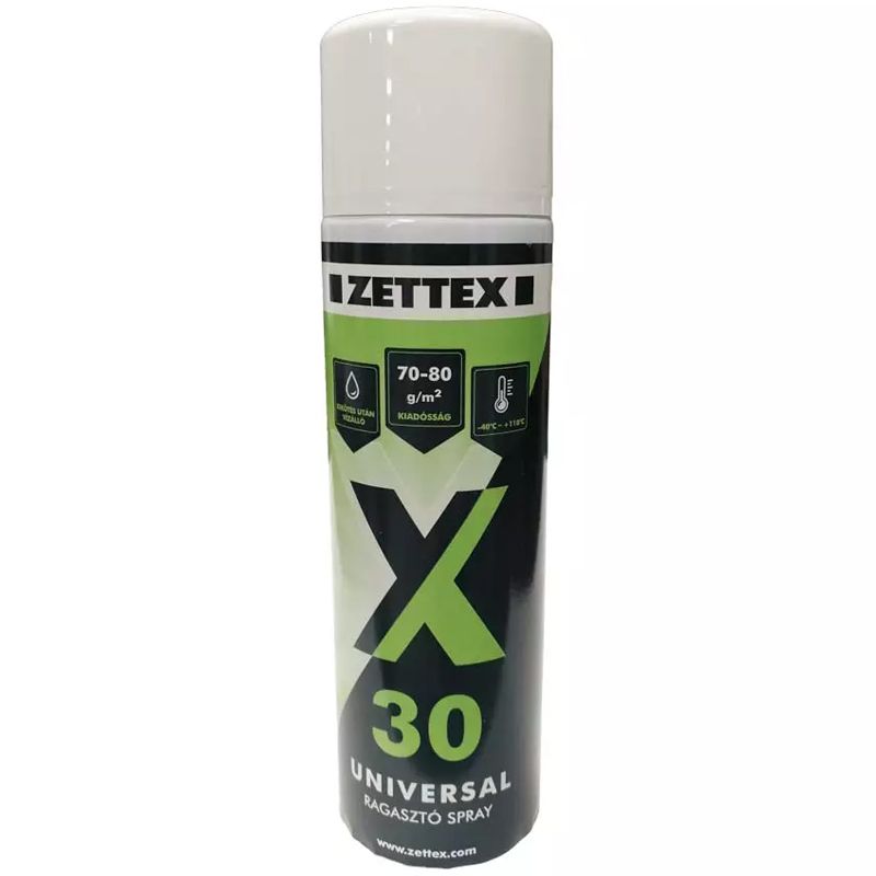 RAGASZTÓ SPRAY 500ML UNIVERZÁLIS 70-80G/M2 ZETTEX 101400 X30 RAGASZTÁSTECHNIKA