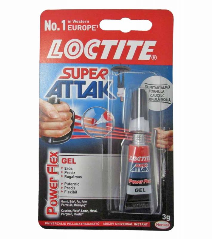 RAGASZTÓ PILLANAT GÉL 3GR. SUPER ATTAK POWER FLEX 1123089 LOCTITE RAGASZTÓ PILLANAT GÉL 3GR. SUPER ATTAK POWER FLEX 1123089 LOCTITE