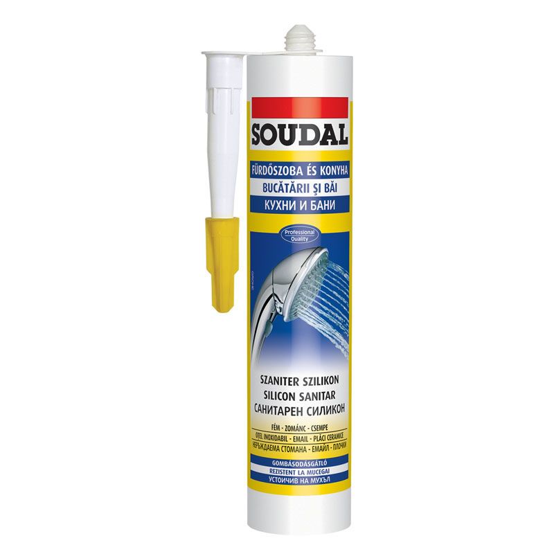 TÖMÍTŐ SZANITER FEHÉR EXPRESS 300ml GOMB. GÁTLÓ 3H ALATT KÖT SOUDAL 120564 TÖMÍTŐ SZANITER FEHÉR EXPRESS 300ml GOMB. GÁTLÓ 3H ALATT KÖT SOUDAL 120564