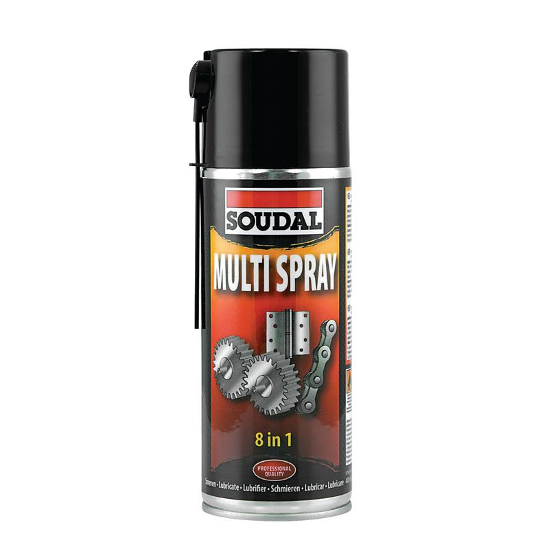 ZSÍR SPRAY 400ML FEHÉR 8IN1 MULTI SOUDAL 122611 KENŐANYAG