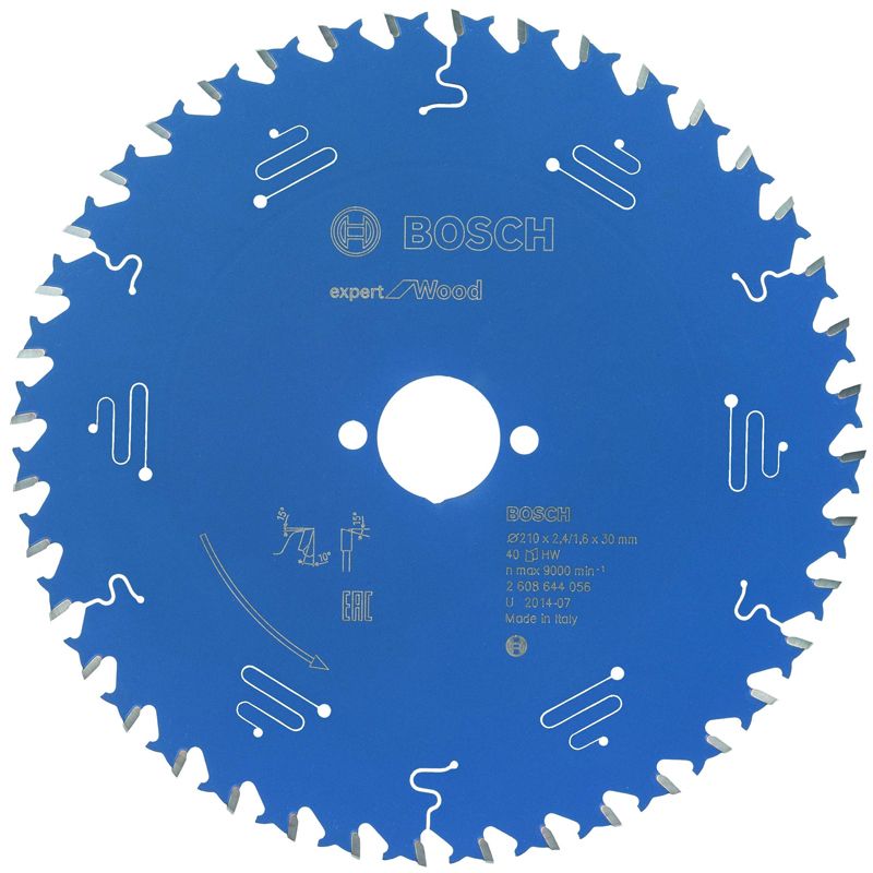 BOSCH 2608644056 KÖRFŰRÉSZTÁRCSA D210*30/40F. FÁHOZ EXPERT  KÖRFŰRÉSZ TÁRCSA