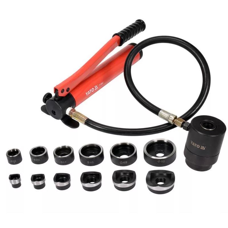 YATO 18907 LEMEZLYUKASZTÓ HIDRAULIKUS 22-60mm KÖRKIVÁGÓ YATO 18907 LEMEZLYUKASZTÓ HIDRAULIKUS 22-60mm KÖRKIVÁGÓ