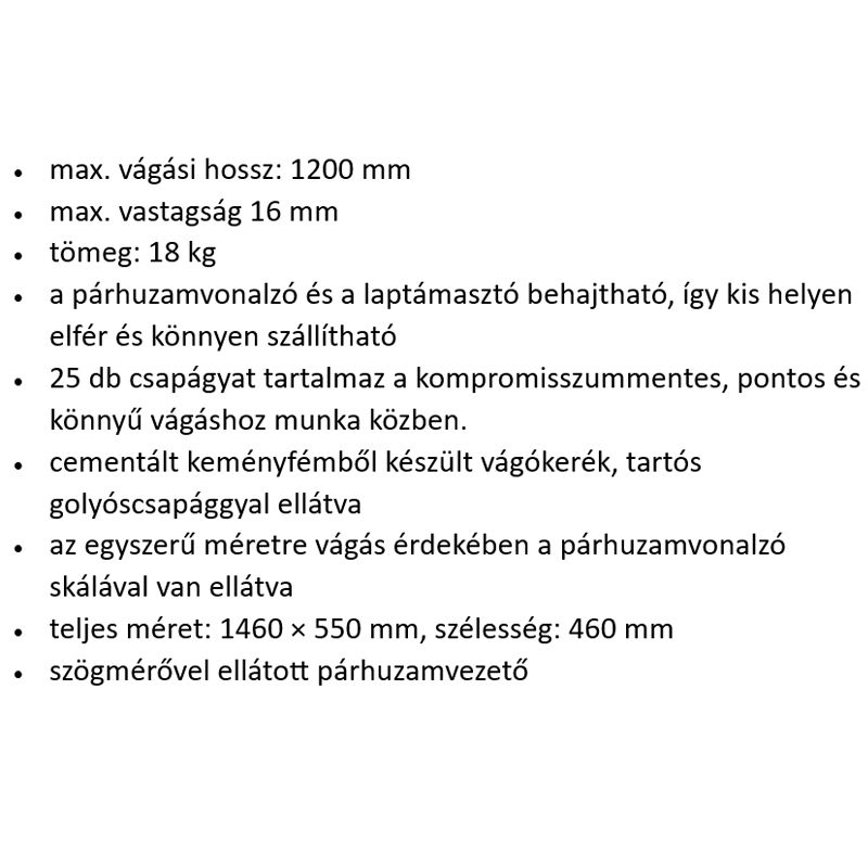CSEMPEVÁGÓ 1200mm FORTUM 4770842 VÉSŐ- (KI)VÁGÓ- ÉS LYUKASZTÓ