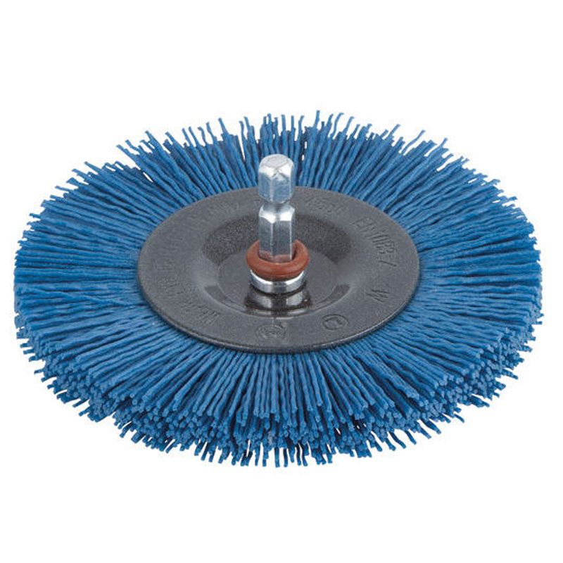 WOLFCRAFT 2727000 KÖRKEFE D100/D6mm NYLONSZÁLAS FINOMSZEMCSÉS DRÓTKORONGOK ÉS KEFÉK WOLFCRAFT 2727000 KÖRKEFE D100/D6mm NYLONSZÁLAS FINOMSZEMCSÉS DRÓTKORONGOK ÉS KEFÉK