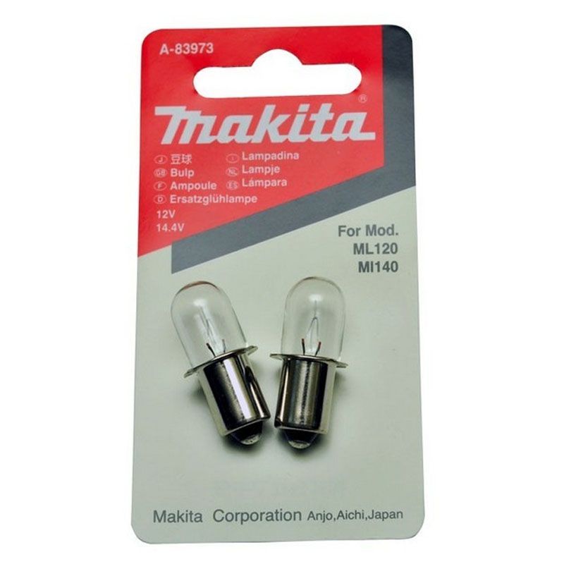MAKITA A-83973 UTOLSÓ DARAB IZZÓ 12V ML120 2DB/CSOMAG LÁMPÁK ÉS REFLEKTOROK MAKITA A-83973 UTOLSÓ DARAB IZZÓ 12V ML120 2DB/CSOMAG LÁMPÁK ÉS REFLEKTOROK