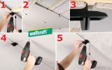 WOLFCRAFT 4040000 GIPSZKARTON RÖGZÍTŐ KÉSZLET  GIPSZKARTON RENDSZER