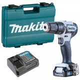 MAKITA HP333DSAW AKKUS ÜTVEFÚRÓ CSAVARBEH. 12V FEHÉR MAX CXT 2,0Ah AKKUVAL  ÜTVEFÚRÓ-CSAVAROZÓ