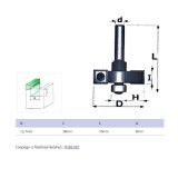 FELSŐMARÓ TISZTÍTÓ D12,7 D08mm SZÁR HSS FAIPARI MASSIVETOOLS 151273C MARÁS