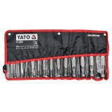 YATO 3591 BŐRLYUKASZTÓ-KIVÁGÓ KÉSZLET 02-22/15DB-OS  VÉSŐ- (KI)VÁGÓ- ÉS LYUKASZTÓ