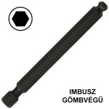 BEHAJTÓHEGY IMBUSZ SW12/76mm HOSSZÚ-GÖMBVÉGŰ 1/4col C6,3 BONDHUS 10880 BIT ÉS BEHAJTÓ HEGYEK