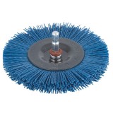 WOLFCRAFT 2727000 KÖRKEFE D100/D6mm NYLONSZÁLAS FINOMSZEMCSÉS  DRÓTKORONGOK ÉS KEFÉK