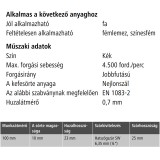 WOLFCRAFT 2727000 KÖRKEFE D100/D6mm NYLONSZÁLAS FINOMSZEMCSÉS  DRÓTKORONGOK ÉS KEFÉK