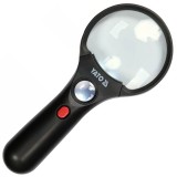 YATO 73845 KÉZI NAGYÍTÓ 75mm 3X / 45X KÉT LENCSÉS  MÉRŐESZKÖZÖK