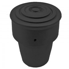 CSŐLÁBVÉG POLI-GUMI D18*40mm EXTRA VASTAG FEKETE MAGYAR MŰANYAG ZÁRÓELEMEK