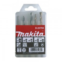 MAKITA D-23759 CSIGAFÚRÓ BIT KÉSZLET FA-FÉM-KŐZET 05db-os  KÉSZLETEK