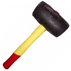 GUMIKALAPÁCS 1.0kg NYELEZETT FA NYÉLLEL MAGYAR KALAPÁCS